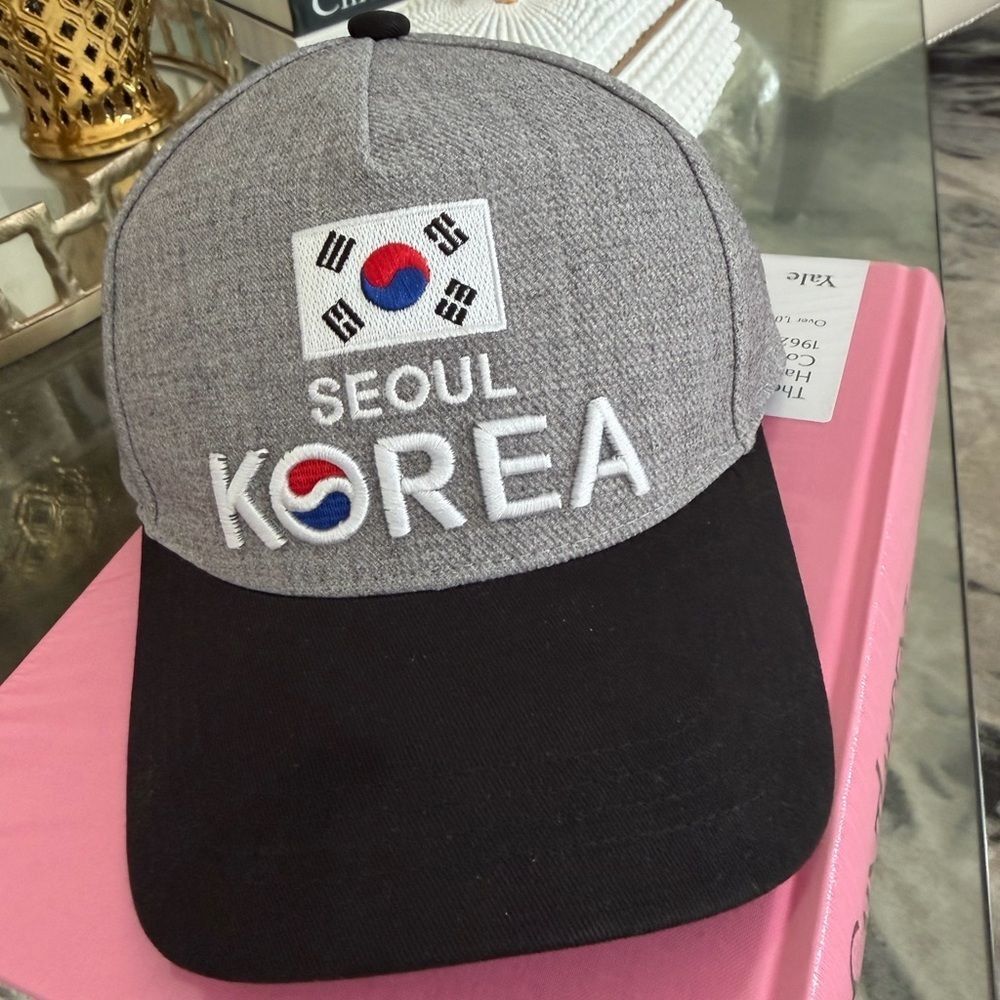 New Gray and Black Seoul Korea Cap